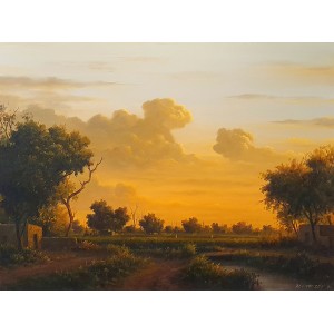 Zulfiqar Ali Zulfi, 30 x 40 Inch, Oil on Canvas, Landscape Painting-AC-ZUZ-077